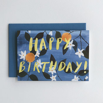 Pack Of Five Illustrated Birthday Cards By Peggy & Kate ...
