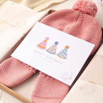 Personalised Big Bobble Knitted Baby Hat, 4 of 12