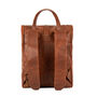 Vintage Style Brown Roll Top Backpack For Laptop, thumbnail 6 of 11