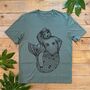 Mermaid Bear Organic T Shirt, thumbnail 4 of 5