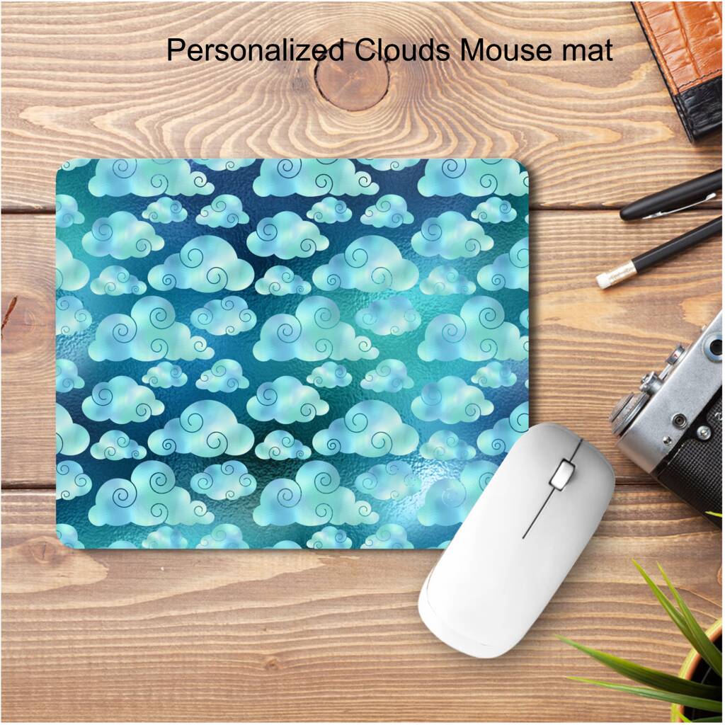 Personalised Iridescent Clouds Mouse Mat, 1 of 5