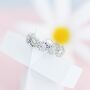 Sterling Silver Daisy Flower Ring, thumbnail 5 of 12