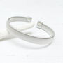 Vertical Stripes Stainless Steel Open Bracelet Mens Gift, thumbnail 1 of 7