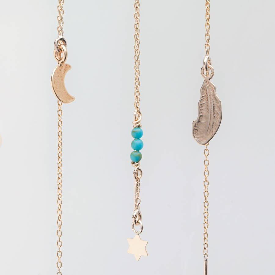 gold threader earring mix and match by dynasty jewellery