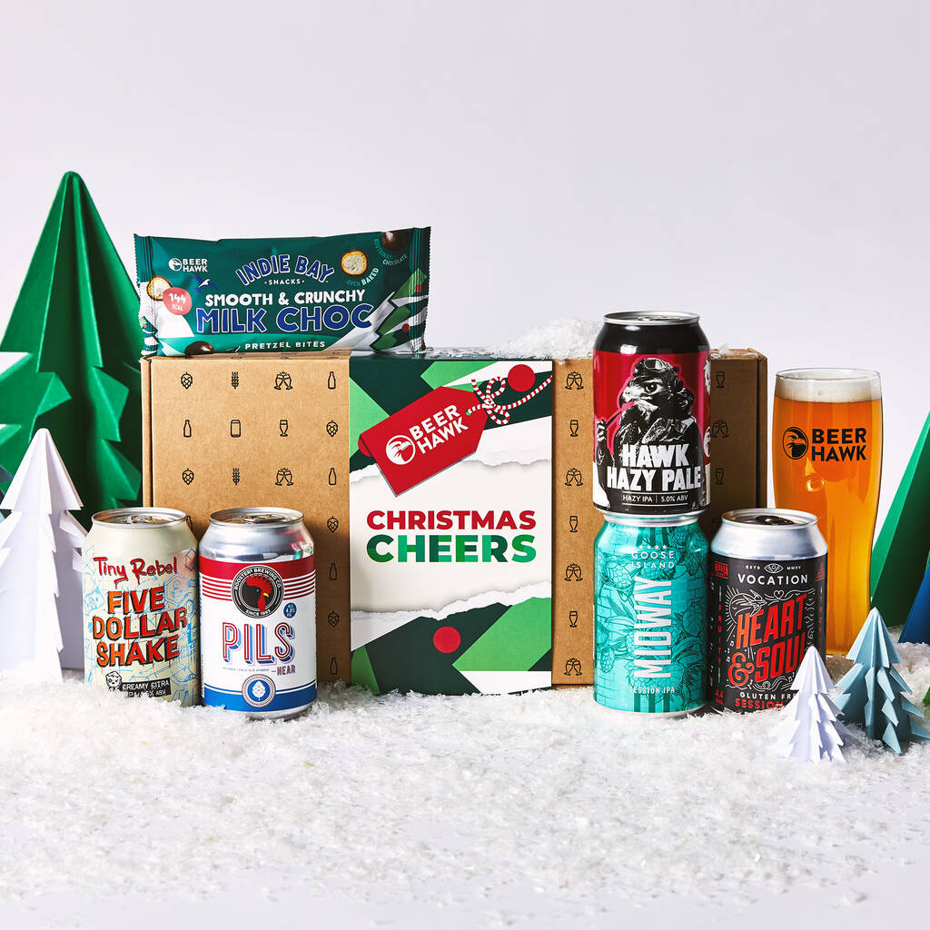 Craft Beer Christmas Selection Box Gift Set Hamper, 1 of 3
