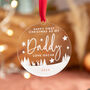 First Christmas As My Daddy Personalised Bauble, thumbnail 3 of 5