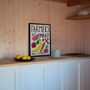 Farmer's Market Kitchen Wall Art Hand Painted Print, thumbnail 5 of 6