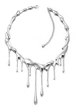 Silver Multi Drop Statement Necklace, 4 of 8