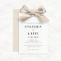 Luxury Ribbon Wedding Invitation With Envelope The Betsy Collection, thumbnail 2 of 12