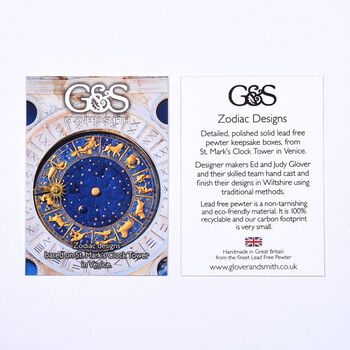 Personalised Cancer Zodiac Horoscope Trinket Box, 7 of 8