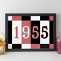 70th Birthday Print Or Card Personalised Gift 1955, thumbnail 7 of 12