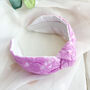 Embroidered Knot Headband, thumbnail 2 of 5