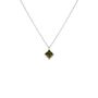 Sterling Silver Pendant Birthstone Necklace August Peridot, thumbnail 4 of 6