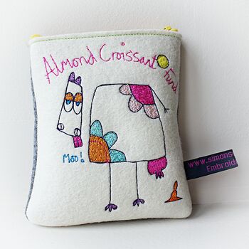 Personalised Embroidered Moo Cow Purse, 4 of 9