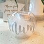 Personalised Feather Glass Memorial Tea Light Holder, thumbnail 3 of 6