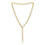 Decus Freshwater Pearl Drop On Chunky Gold Fill Chain, thumbnail 2 of 4
