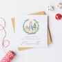 Personalised Peter Rabbit / Flopsy Bunny Christmas Card *Pink + Blue, thumbnail 1 of 2