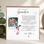 Grandma Photo Poem Christmas Card, Bow Stars, thumbnail 1 of 5