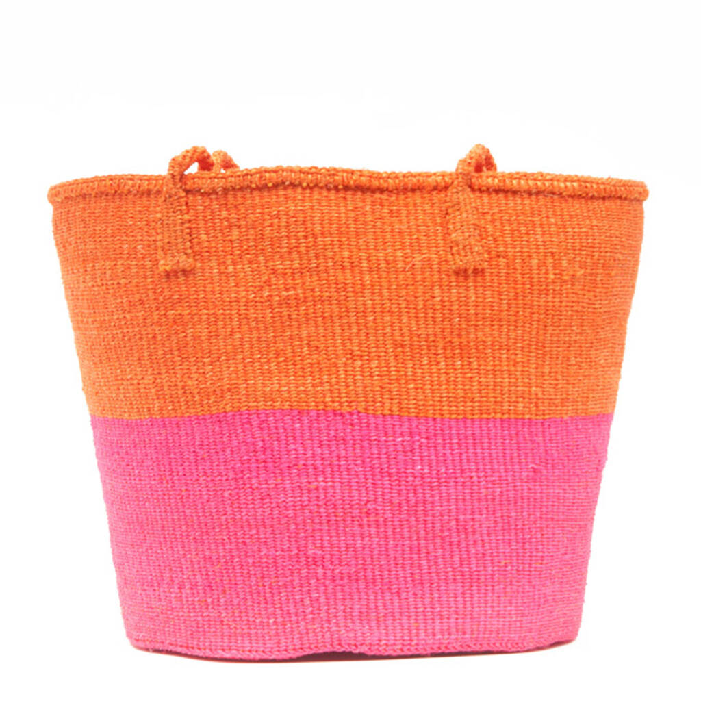 orange pink bag