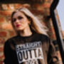 Personalised Straight Outta Year Of Birth Sweatshirt, thumbnail 2 of 2