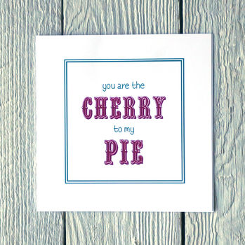Personalised Cherry Pie Card, 2 of 2