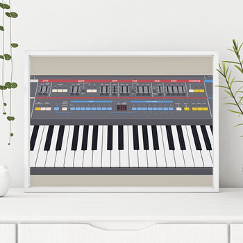 Synthesizer Keys Print | Juno Synth Poster, 10 of 10