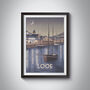 Looe Cornwall Travel Poster Art Print, thumbnail 1 of 8