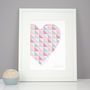 Personalised Mum Or Nan Heart Print, thumbnail 1 of 2