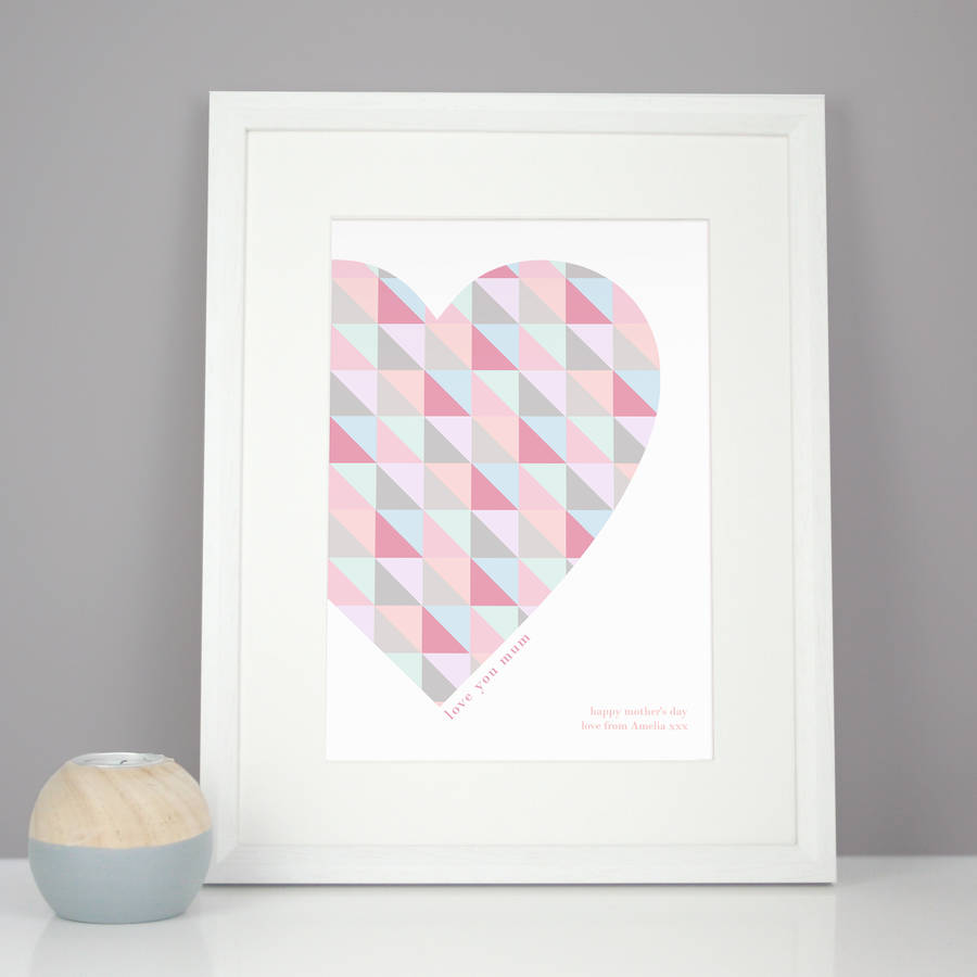 Personalised Mum Or Nan Heart Print, 1 of 2