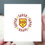 Red Super Dad Father's Day Card, thumbnail 1 of 5