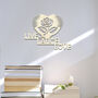 Live, Laugh, Love Rose Art Wooden Heart Decor, thumbnail 10 of 11