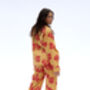 Women's Pyjamas In Organic Cotton, Cartagena Long Set, thumbnail 5 of 9