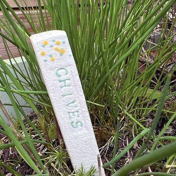 Floral Herb And Vegetable Markers, 3 of 8