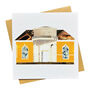 Yellow Home Architecture Greetings Card, thumbnail 1 of 2