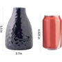 Set Of Three Glazed Black Ceramic Flower Vase, thumbnail 4 of 4