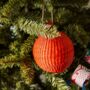 Solid Red Christmas Baubles Pack Of Three, thumbnail 1 of 8