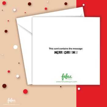 Black Santa Joy Christmas Card – Inclusive And Festive, 4 of 4