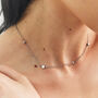 Dainty Personalised Silver Cosmic Star Necklace, thumbnail 4 of 10