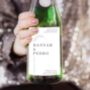 Personalised Sophisticated Wedding Champagne Label, thumbnail 2 of 4