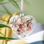 Couples Floral Glass Bauble Hanging Decoration, thumbnail 6 of 12
