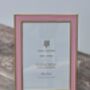 Isaac Jacobs Pale Pink And Gold Tone Border Photo Frame, thumbnail 2 of 3