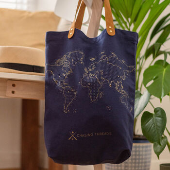 Stitch Your Travels Tote Bag Kit, 4 of 12