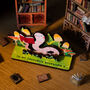 Personalised Bookworm Birthday Pop Out Card, thumbnail 2 of 4