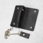 Personalised English Hide Leather Wallet With Chain, thumbnail 8 of 11