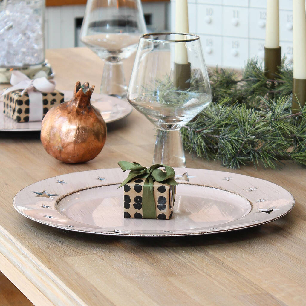 Blush Pink Star Charger Placemat Set Of Four By Marquis & Dawe