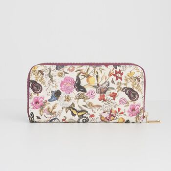 Floral Engravings Large Zip Purse, 3 of 5