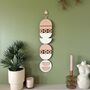 Boho Wood Wall Decor Geometric Wood Wall Art Neutral Home Decor, thumbnail 1 of 8