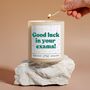 Good Luck In Your Exams Candle Gift For Student, thumbnail 1 of 6