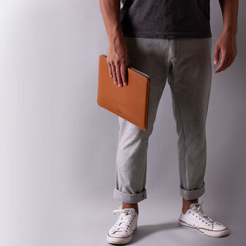 Slim Leather Macbook Sleeve Case, 6 of 12