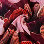 Red/Gold Mix Luxurious Ginkgo Leaf Pashmina Scarf, thumbnail 4 of 4